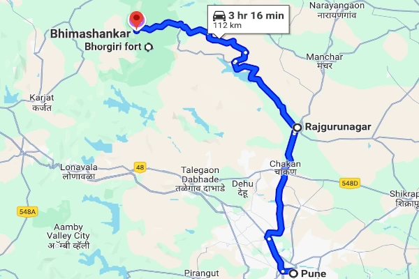Pune to Bhimashankar route