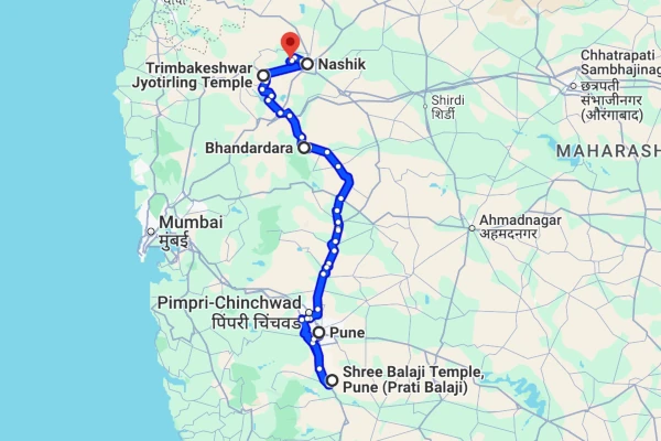 Pune to Nashik route