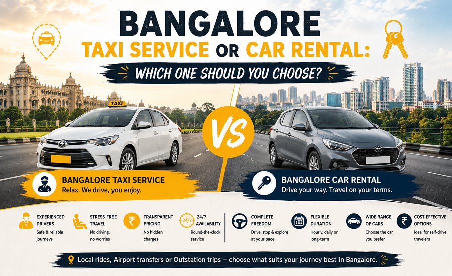 Bangalore Taxi Service or Car Rental: Which One Should You Choose?