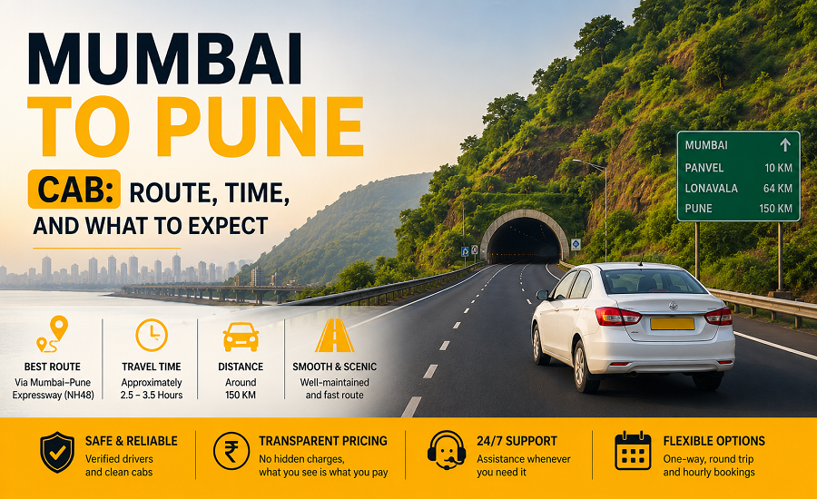 Mumbai to Pune Cab: Route, Time, and What to Expect