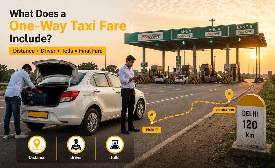 what does one way taxi fare include