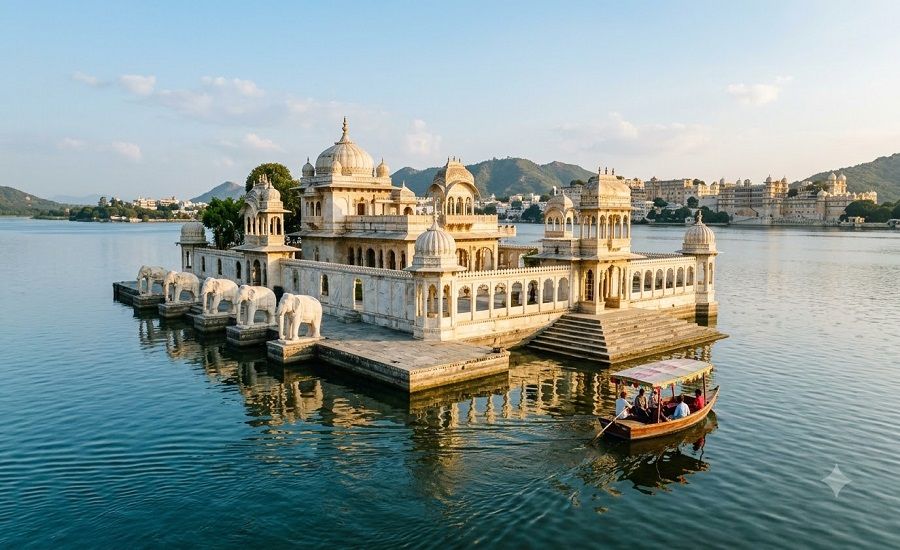 People Going to Jag Mandir
