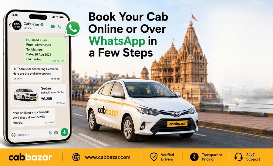 Book Cab Online or Over WhatsApp