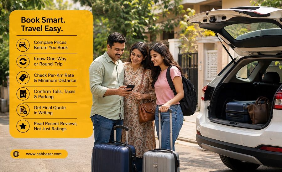 Steps to Book a Transparent Outstation Cab in Bangalore