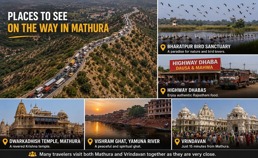Places to See on the Way and in Mathura