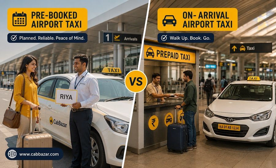 Pre-booked and on arrival taxi booking