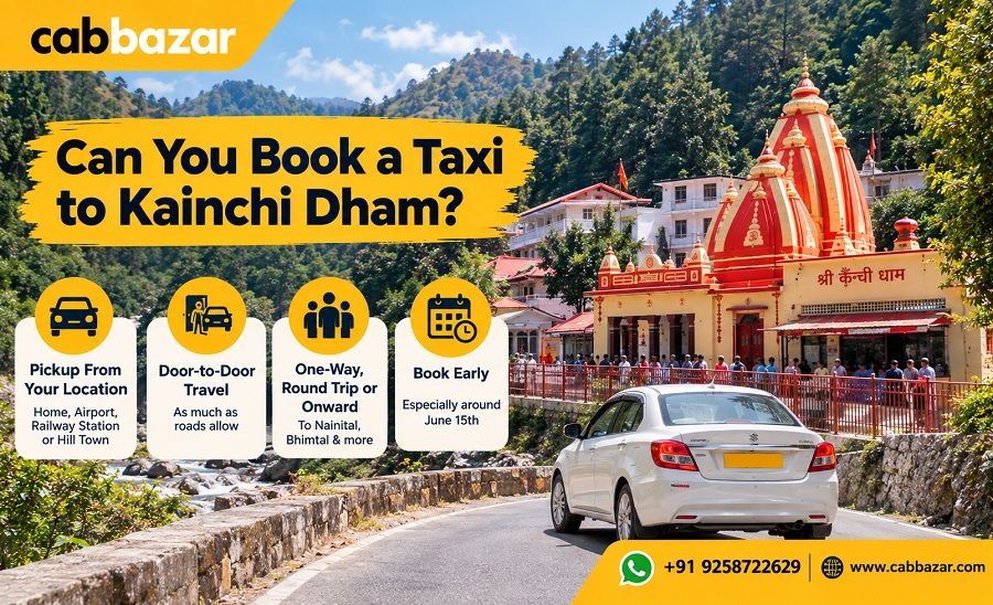Book Taxi to Kainchi Dham