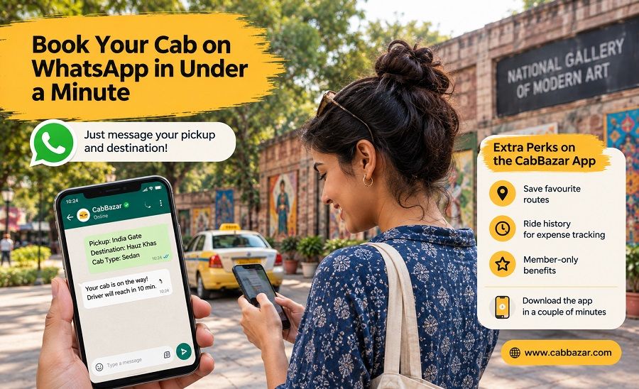 Book Your Cab on WhatsApp