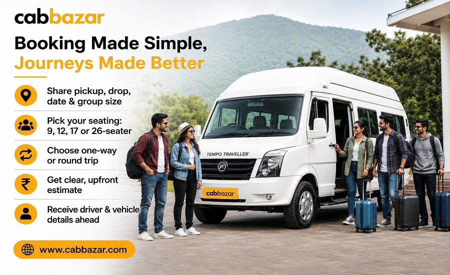 Complete a Tempo Traveller Booking with CabBazar