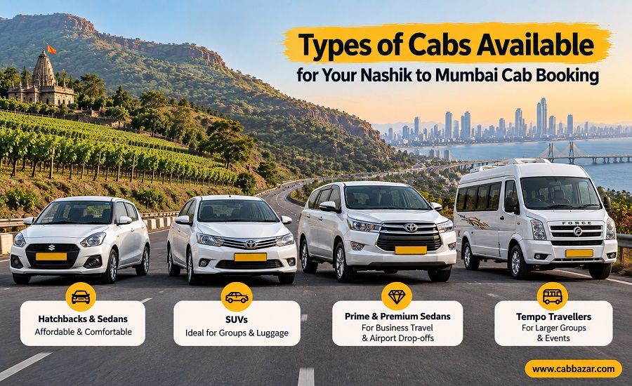 Vehicle Available for Your Nashik to Mumbai Cab