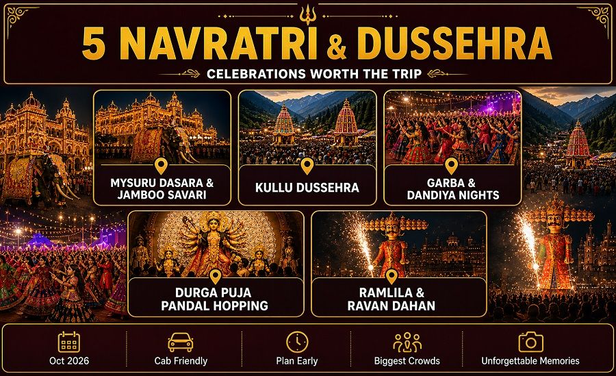Five Navratri & Dussehra celebrations