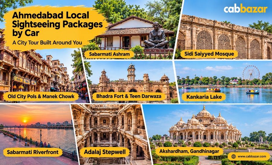 Local Sightseeing cab in Ahmedabad 