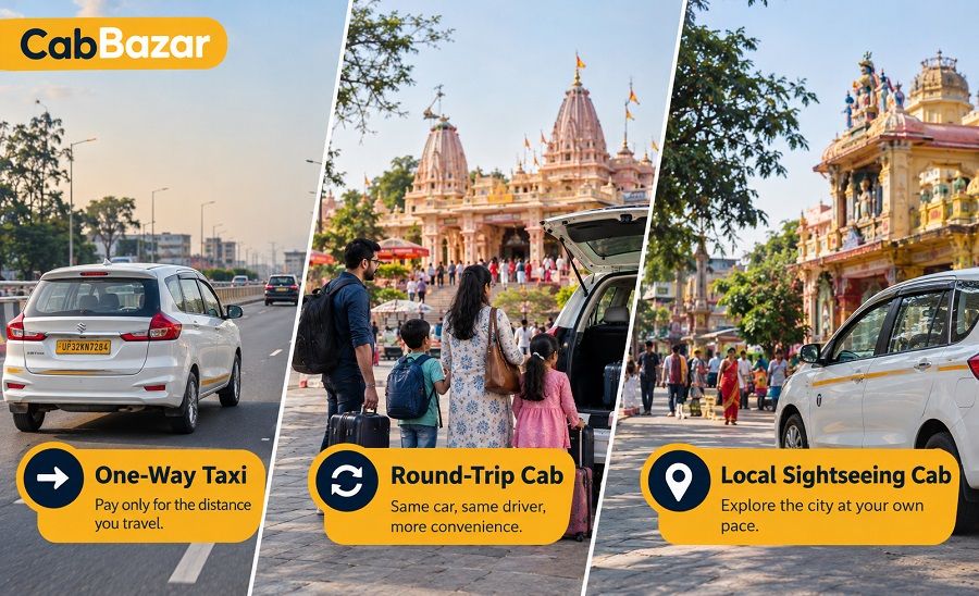 One way or Round trip taxi