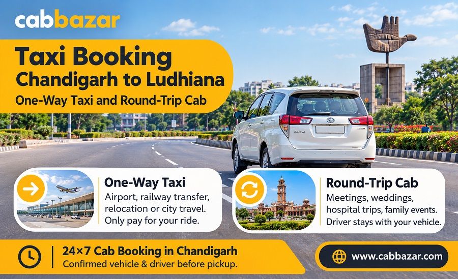 Chandigarh to Ludhiana taxi Booking