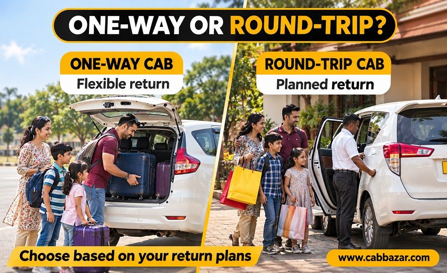 One-Way Taxi or Round-Trip Cab