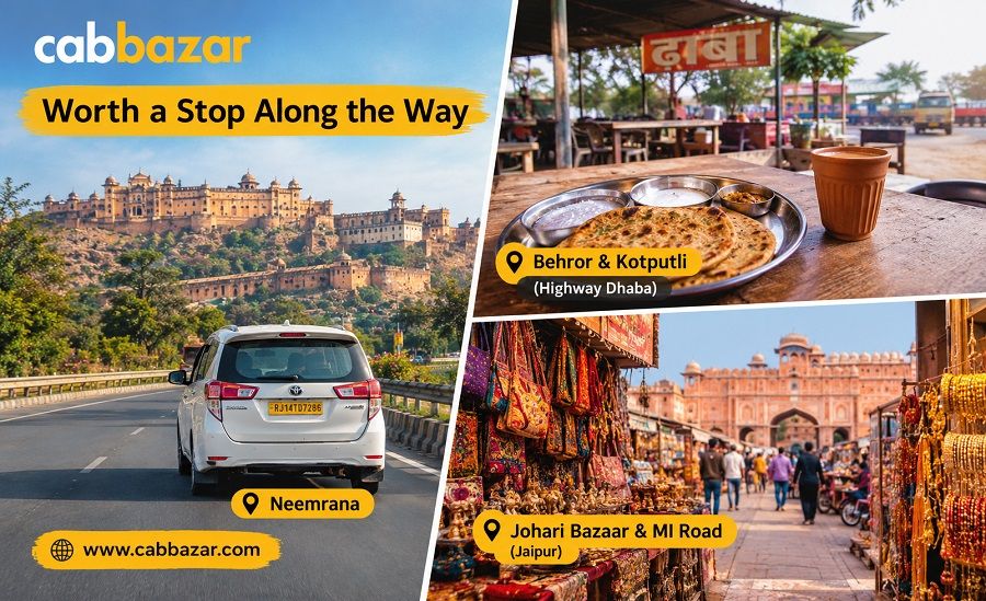 Neemrana to Jaipur Stops