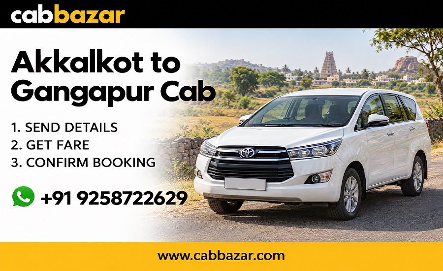 Book an Akkalkot to Gangapur Cab on WhatsApp