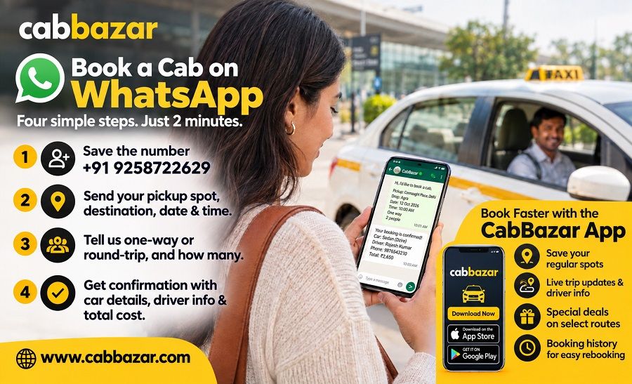 Book a cab on Whatsapp