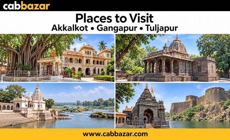 Places to Visit from Akkalkot to Gangapur & Tuljapur