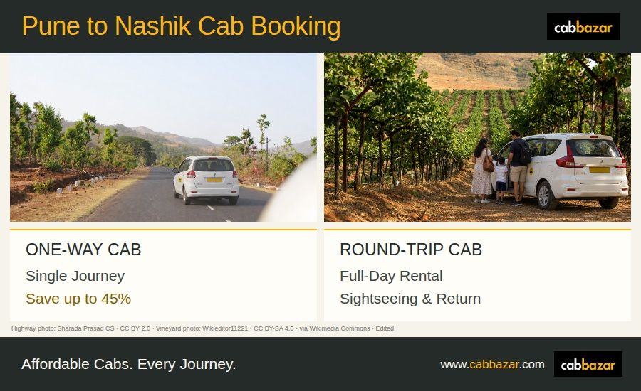 Pune to Nashik Taxi Booking