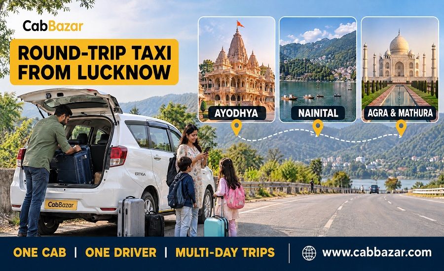 Round-Trip Taxi Booking from Lucknow