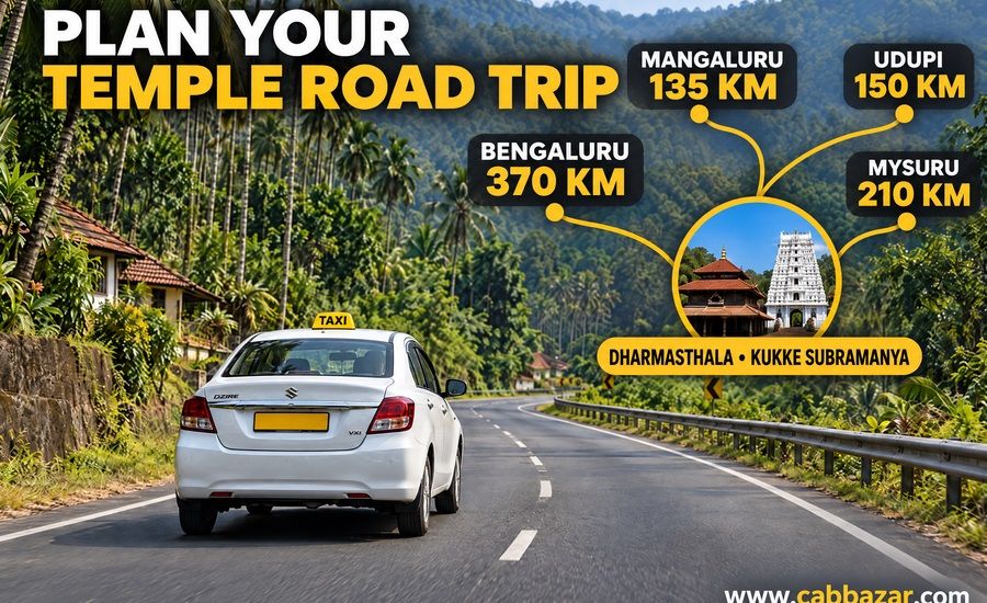 Distance from Major Cities to Dharmasthala and Kukke Subramanya
