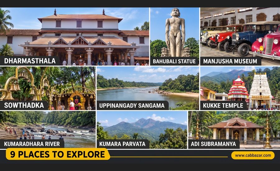 Places to Visit Between Dharmasthala and Kukke Subramanya