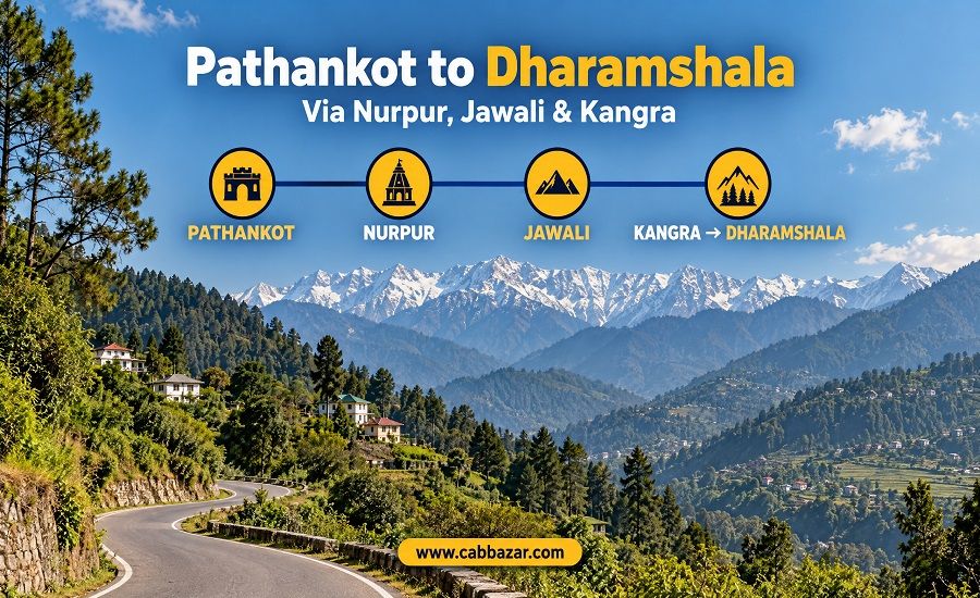 Pathankot to Dharamshala Route