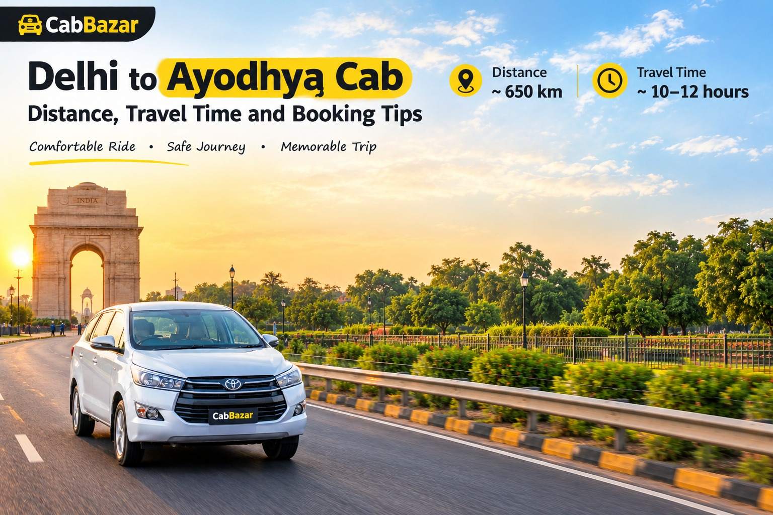 Delhi to Ayodhya Distance and Travel Time