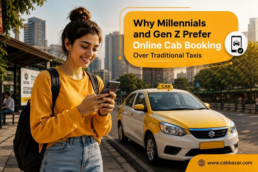 Why Millennials and GenZ Prefer Online Cab Booking Over Traditional Taxis