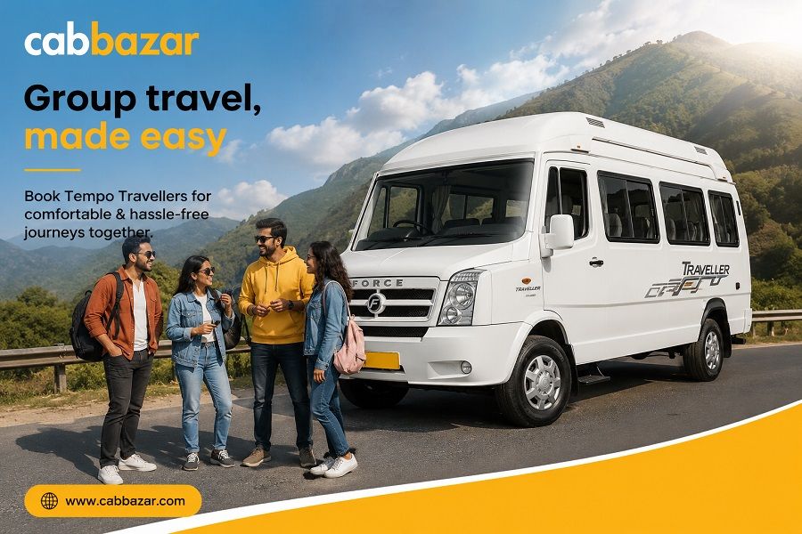 Book Tempo Travellers for Group Travels: Guide to Stress-Free Group Taxi Booking
