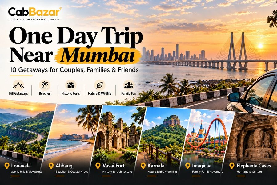 One Day Trip Near Mumbai: 10 Getaways for Couples, Families & Friends