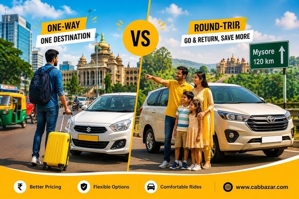 One-Way vs Round-Trip Taxi from Bangalore: Which Option Saves More?