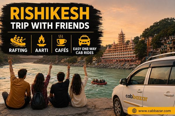 Rishikesh Trip with Friends in 2-3 Days: Guide to Rafting, Aarti, Cafés and Easy One-Way Cab Rides